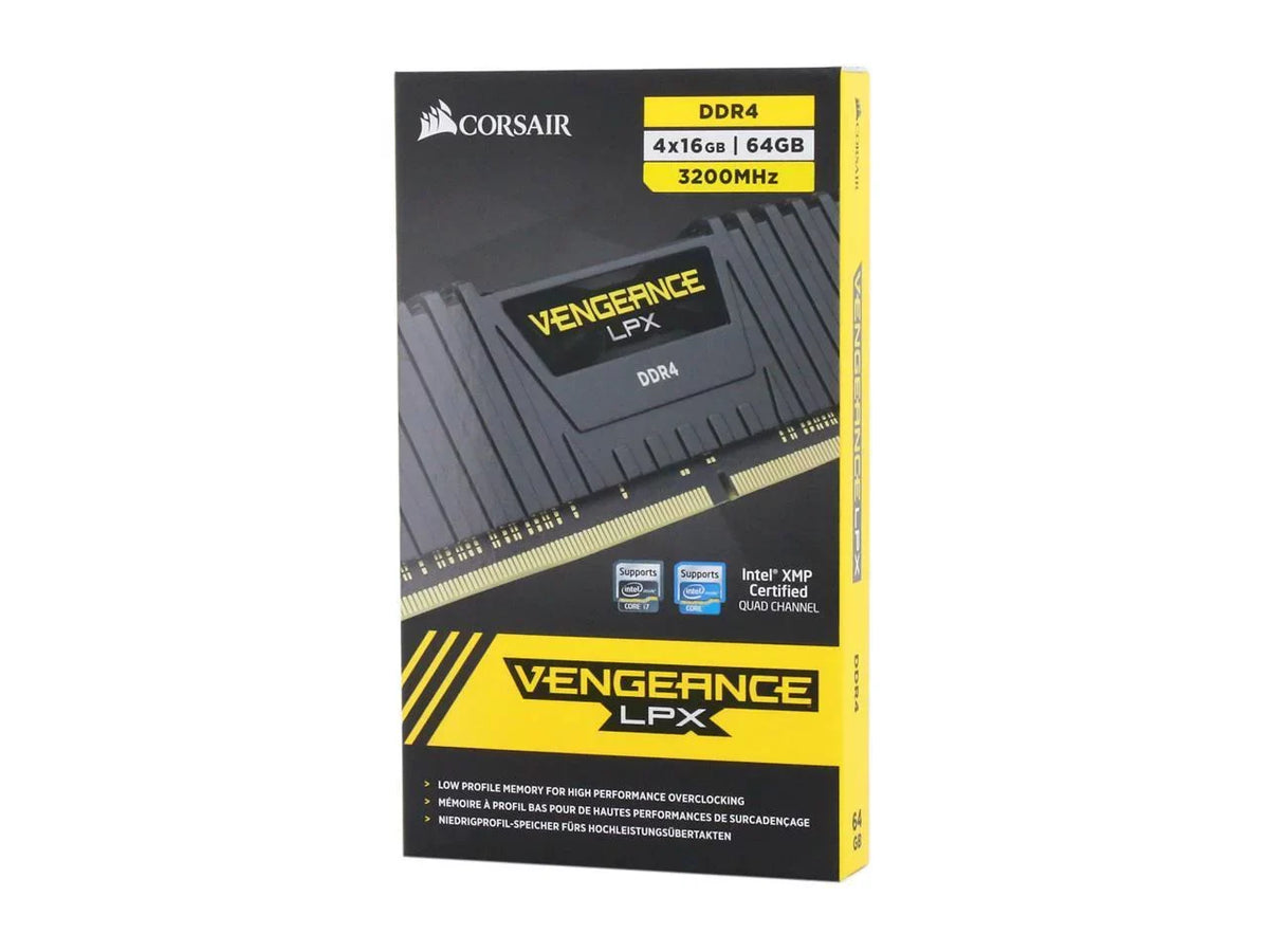 Desktop PC 3200 16GB) x CORSAIR LPX DDR4 Model (PC4 RAM (4 64GB Memory Vengeance 288-Pin 25600) CMK64GX4M4E3200C16