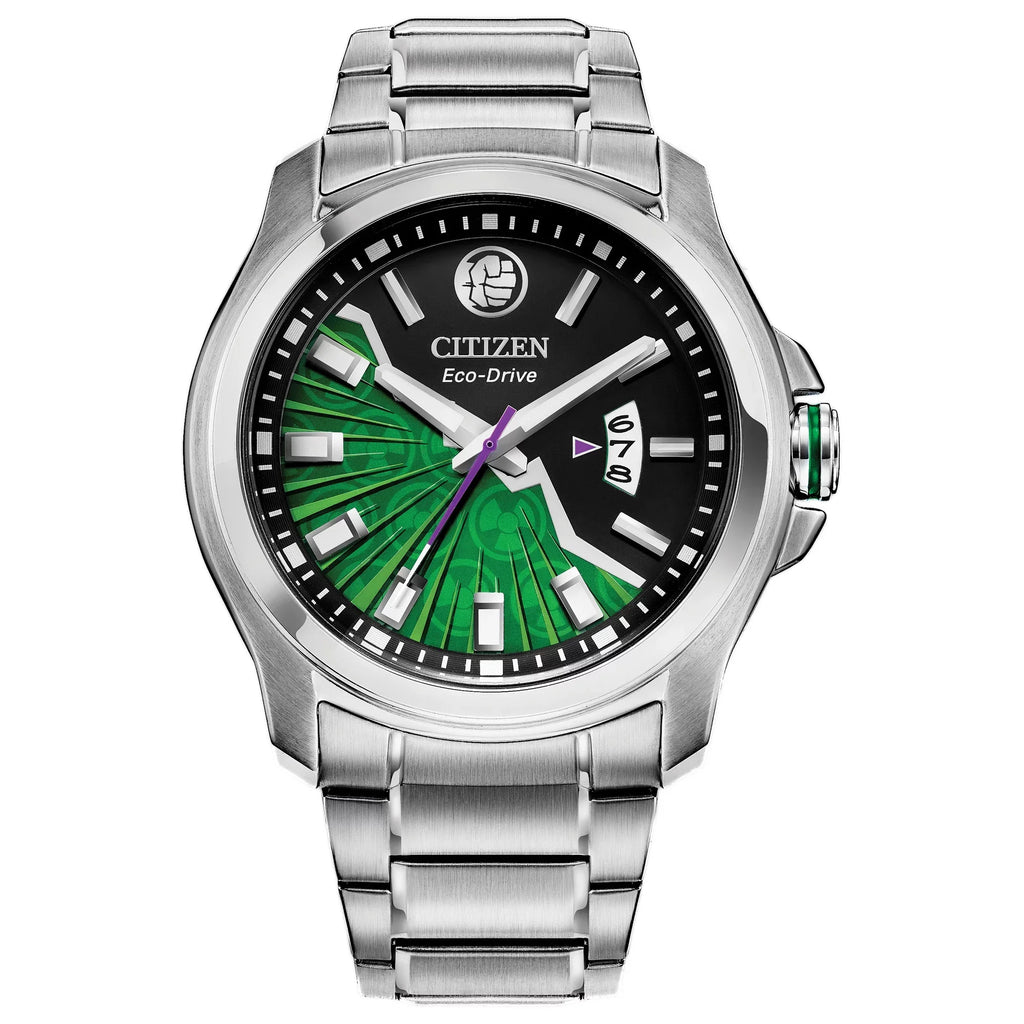 Smash Citizen Men's Watch Eco-Drive Steel Hulk AW1351-56W Marvel Stainless