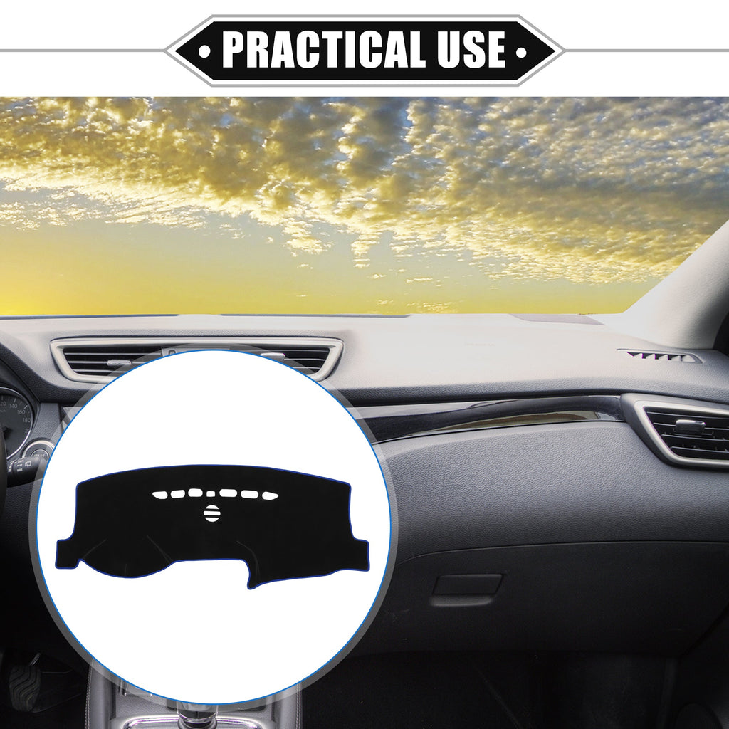 Bargains Protective Blue Dashboard Unique Car Center Cover Compatible 2013-2021 Mat Fusion Polyester for Console