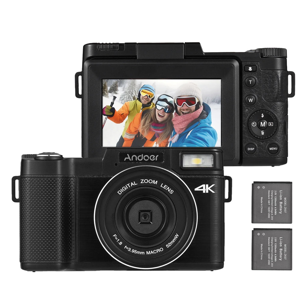3.0-inch Digital Screen 3.0-inch camera,TFT Rotatable Camera TFT 4K Screen 48MP Andoer-2 48MP 2pcs TFT Rotatable Screen 3.0-inch 4K 16X Camera Support Rotatable Batteries Portable 48MP dsfen