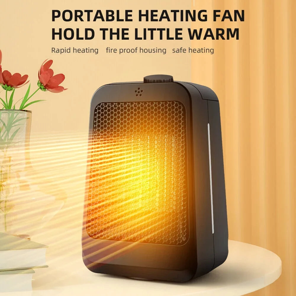Black Heater Keep Portable and Home Space 3 Adjustable Anywhere Thermostat, - - Modes Heater Warm JahyShow Office -