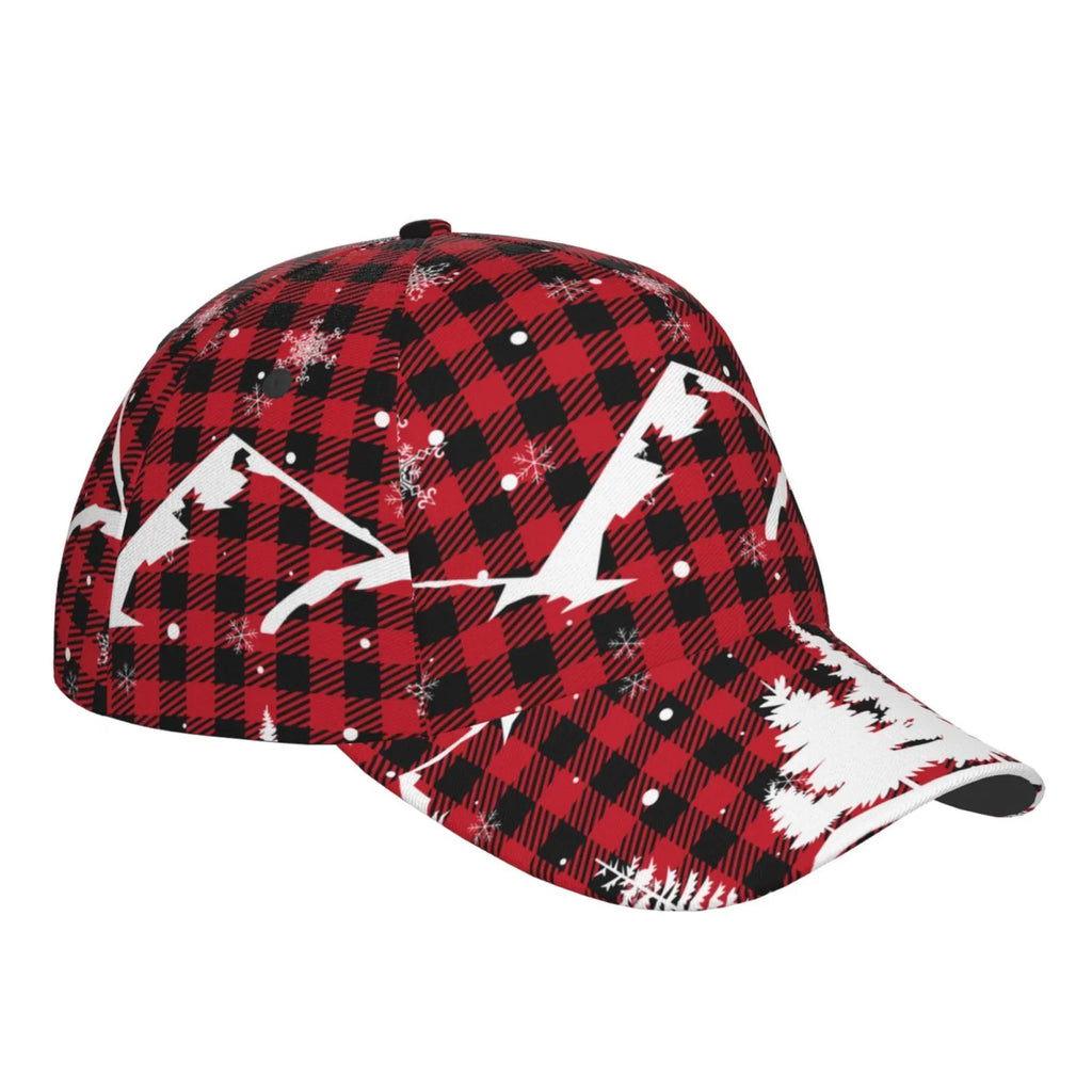 Workouts exterior Tree Plaid) Balery Baseball Activities dimension Running Cap for Seasons Dad Hat(Christmas Buffalo Adjustable All and