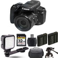 PowerShot LED + - Battery Digital Canon Camera+ HS Kit 32GB SX70 Extra