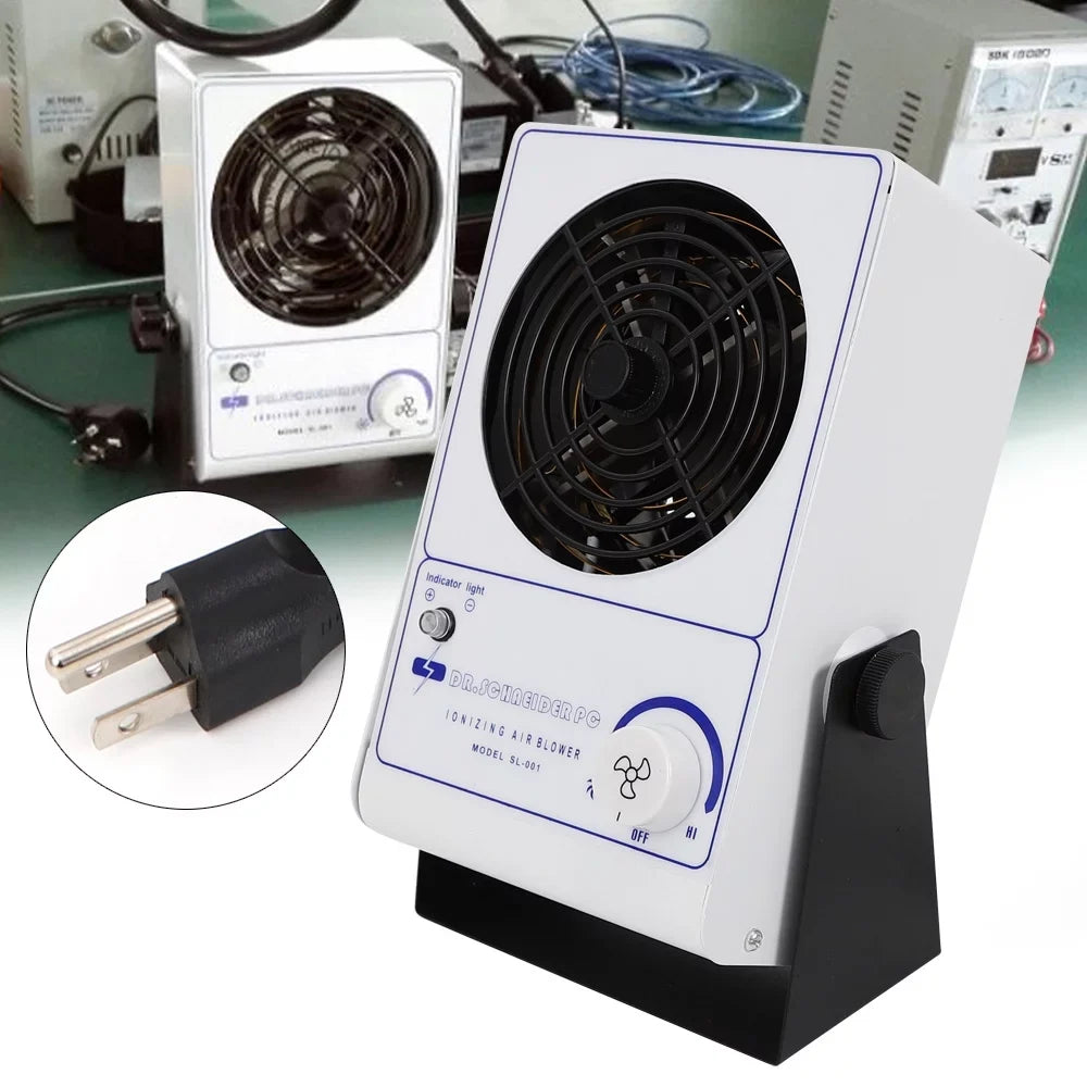 Anqidi Machine Blower Fan Ionizer Ionizing Discharge 110V 60Hz Eliminator ESD Static Air Anti-Static