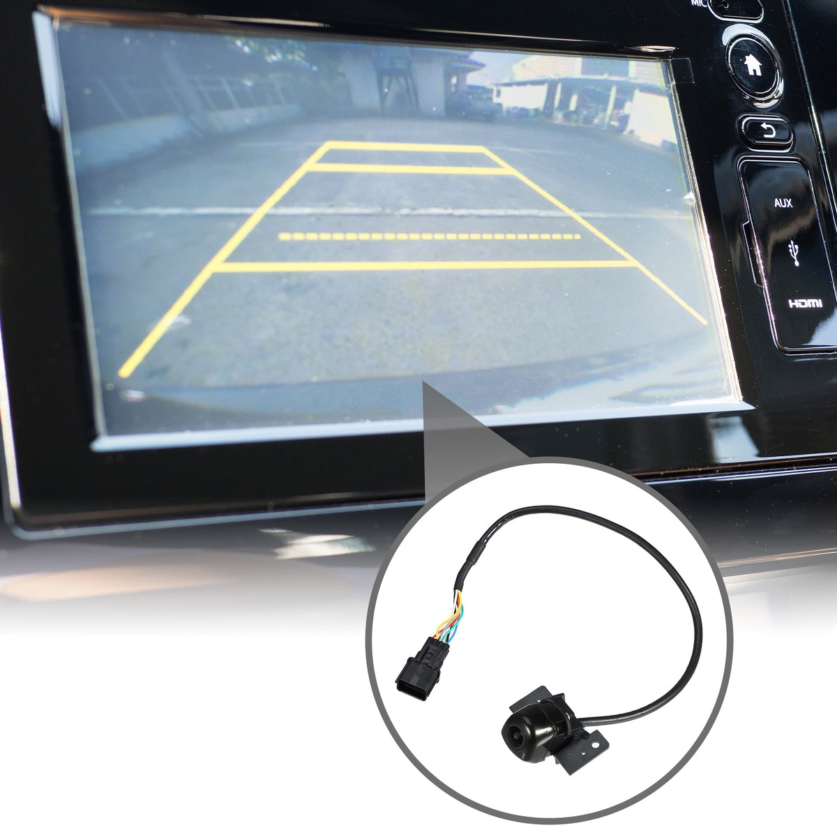 for Plastic Hyundai Car Rear Camera Black View Tucson No.95760-D3001 Up Back 2016-2018