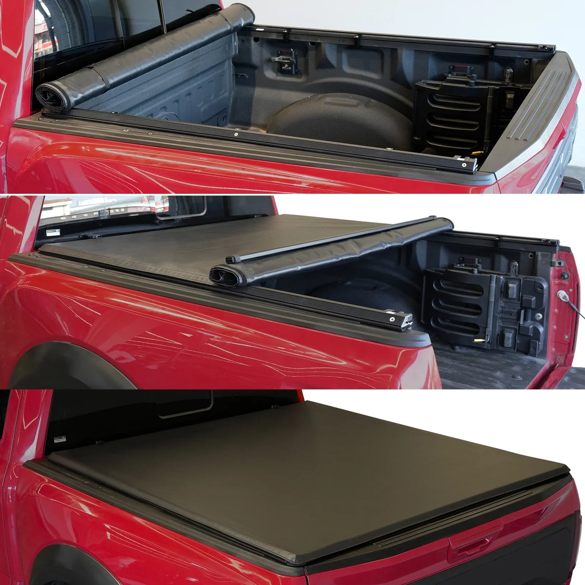 Truck 6.4 XTWEEX Ram Roll Ram Rambox Ram Classic Fits Up Dodge | 1500 Bed New 2019+ FT 2500 3500 1500 W/O 2003-2023 Tonneau 2002-2023 Body) for Bed | Cover Soft Body(Not