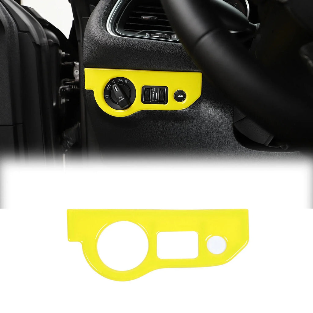 Console Panel Cover Center Trim 17x Yellow Dash Teledu Set Kit