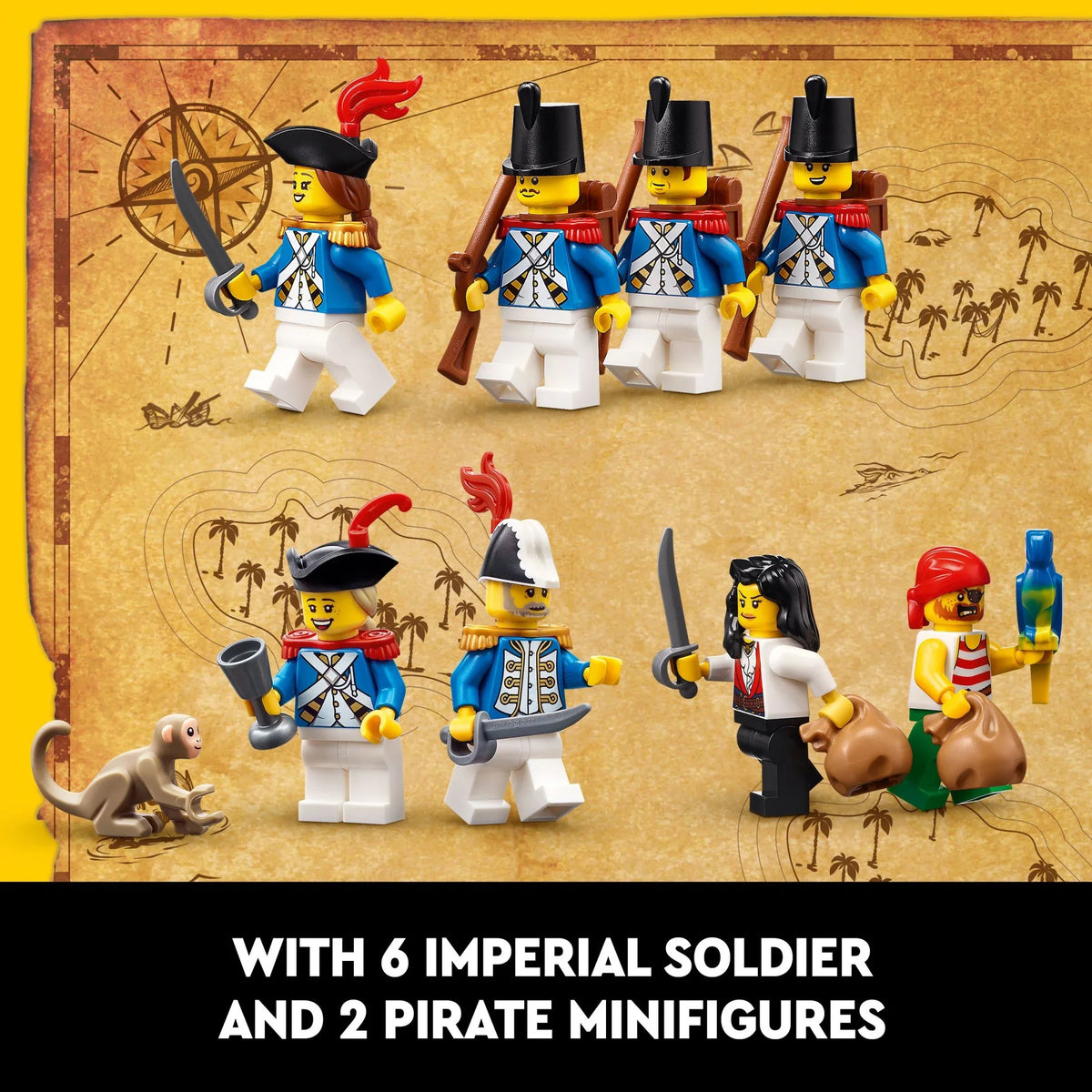Nostalgic Fortress and Includes Building Décor, Gift Minifigures, Project, LEGO a Idea Rewarding Icons Office 10320 Ship Pirate Kit, Gift, Who 8 Love Home Adults Pirate Eldorado for