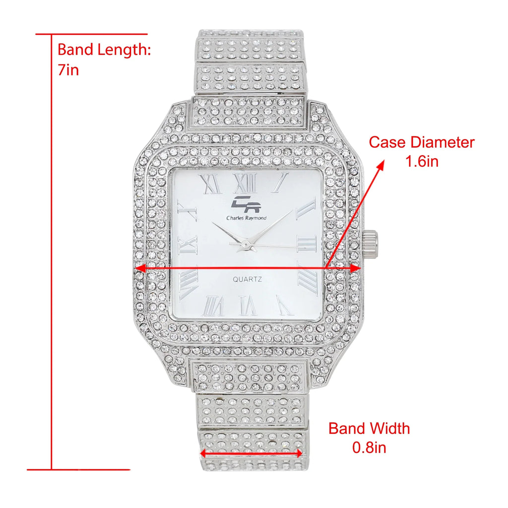 Timeless Testament blinged-Out a Classic-SLV) True Iced (L0513LA Watch, Diamonds Out and Luxury Women's Crystal to Glamour Beauty