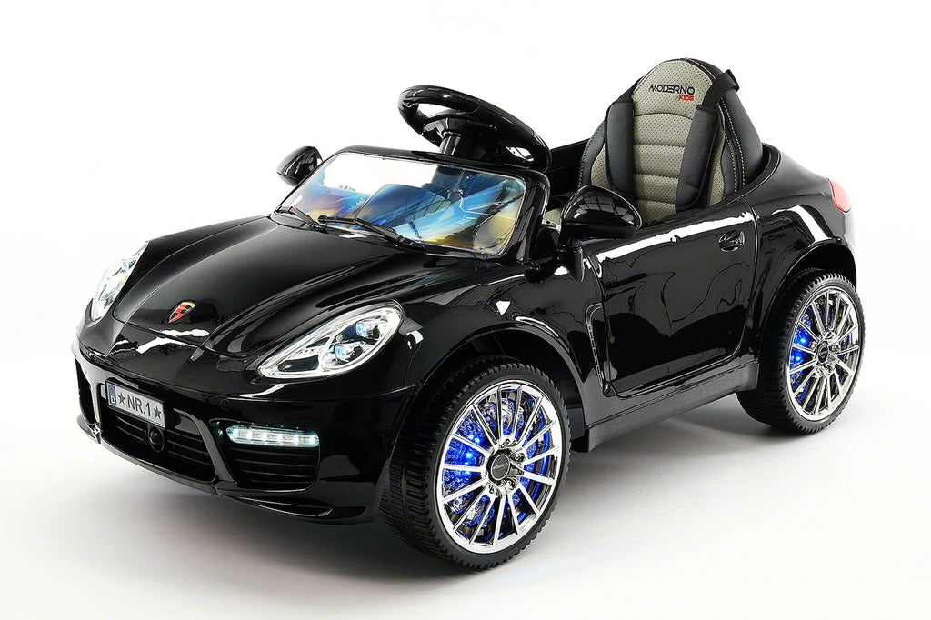 12V Ride-On R/C with Remote Kiddie Car | Metallic Electric Parental Roadster Kids Black