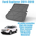 TPO 2011-2019 Custom for Cargo Non Explorer Models Liner Trunk Waterproof Mats 7-seats
