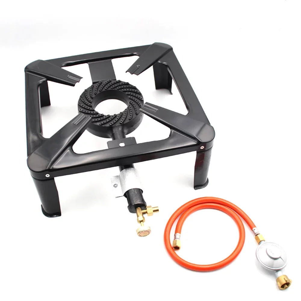 BBQ, and Camping Portable Efficient - Cast Single Stove Propane Cooker Gas for Nebublu Iron