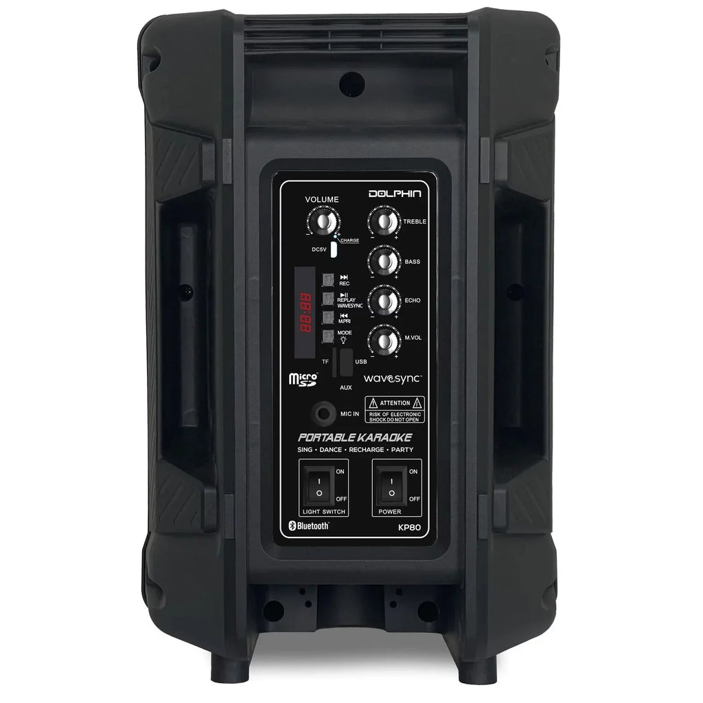 Karaoke Wirlss with Speaker Microphne 8" Portable