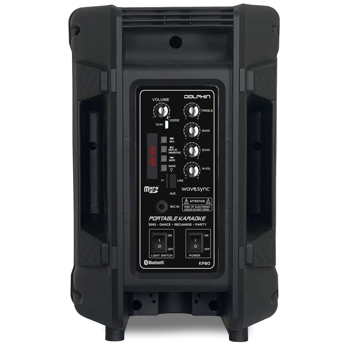 Karaoke Wirlss with Speaker Microphne 8" Portable