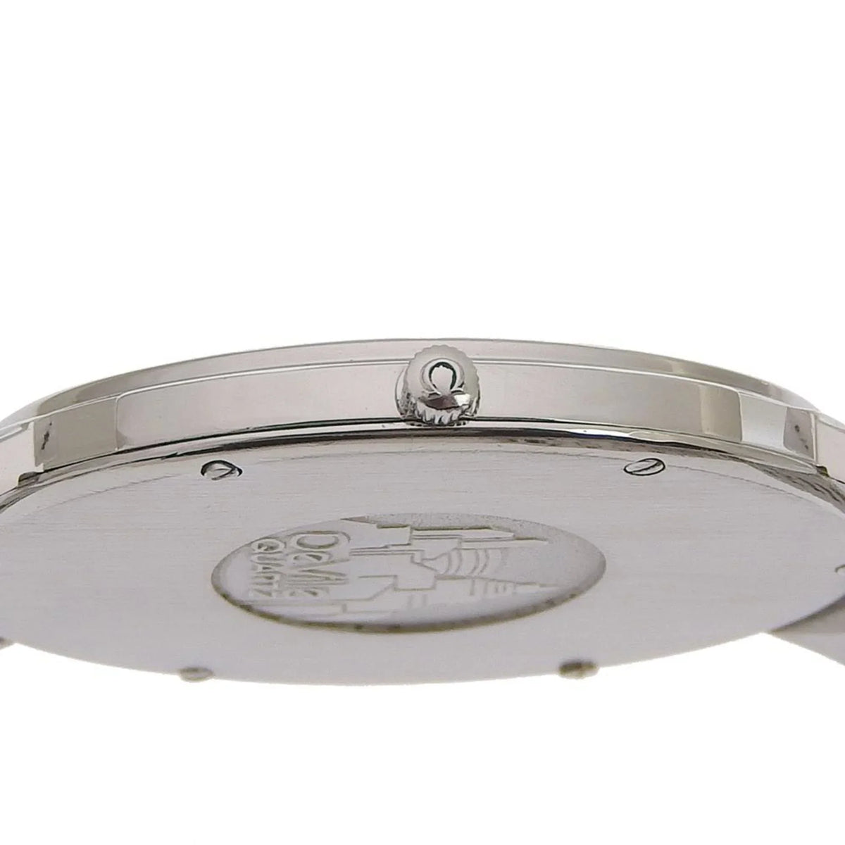 Steel Ville Omega Pre-Owned Dial Watch Made Boys Swiss De (Fair) Silver Silver/Gold Quartz OMEGA Stainless