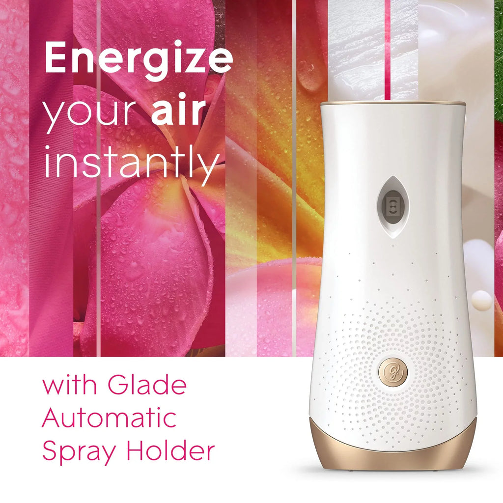 Spray Blossoms, Tropical 3 6.2 For Home Freshener Air Oz, Refill, And Count Automatic Bathroom, Glade