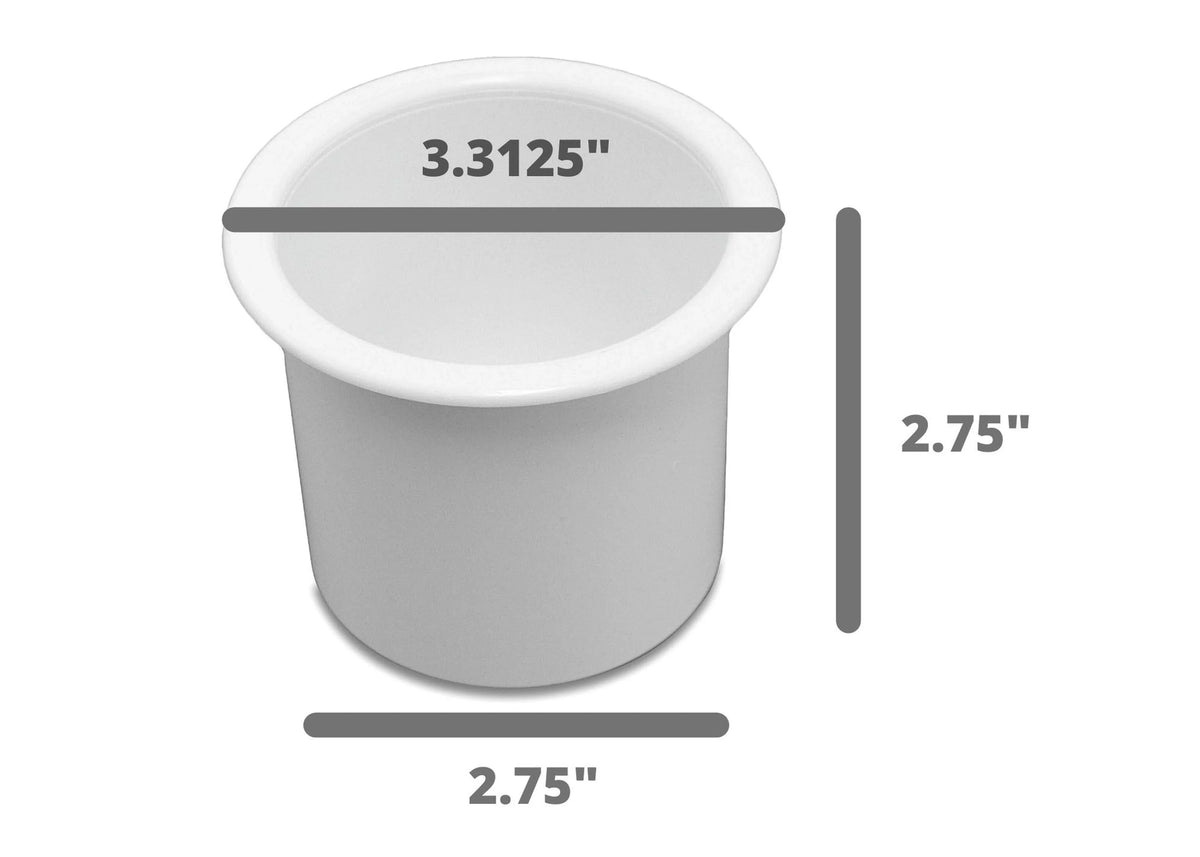 for 50 Truck Red Auto Car Hound Bulk Recessed White Plastic Universal Pontoon Camper Motorhome Table Pocket Marine Insert Game Cup RV Holder Boat Sofa