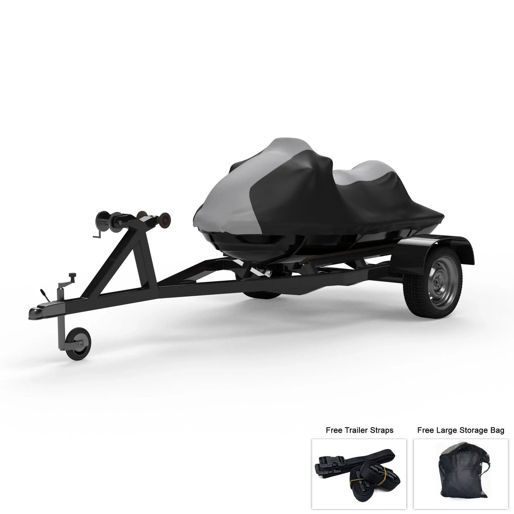 Ultra Straps GRAY from - Bag Black And Cover / Trailer All Rain, Trailerable Jet Color For And - Jet Weatherproof Storage Includes Sun, 300X Ski Ski - More! climate - 2007-2013 KAWASAKI Protects