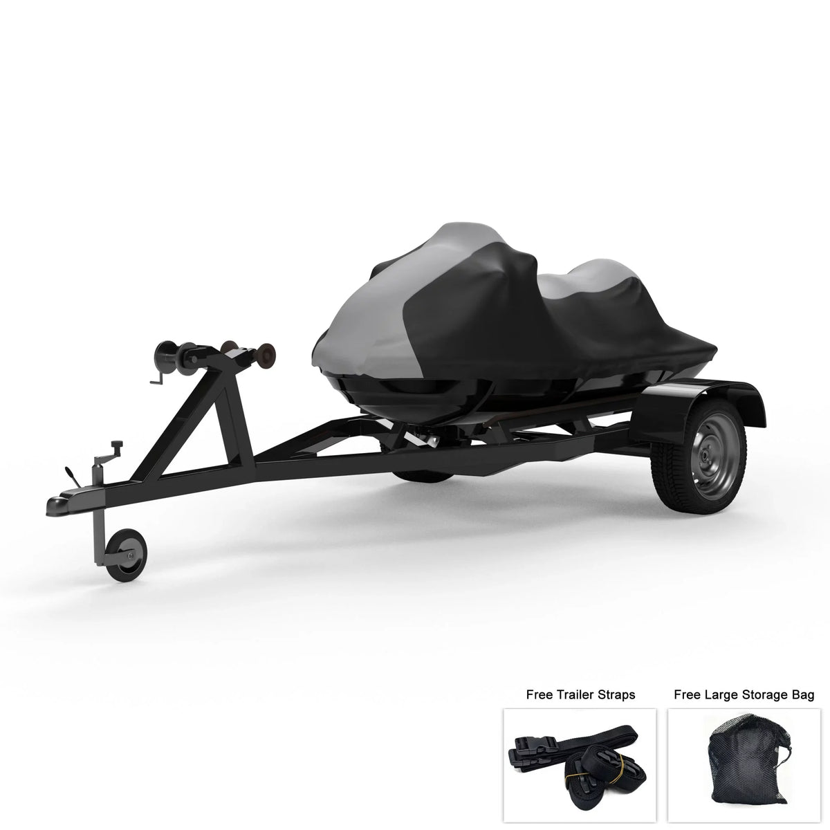 Ultra Straps GRAY from - Bag Black And Cover / Trailer All Rain, Trailerable Jet Color For And - Jet Weatherproof Storage Includes Sun, 300X Ski Ski - More! climate - 2007-2013 KAWASAKI Protects