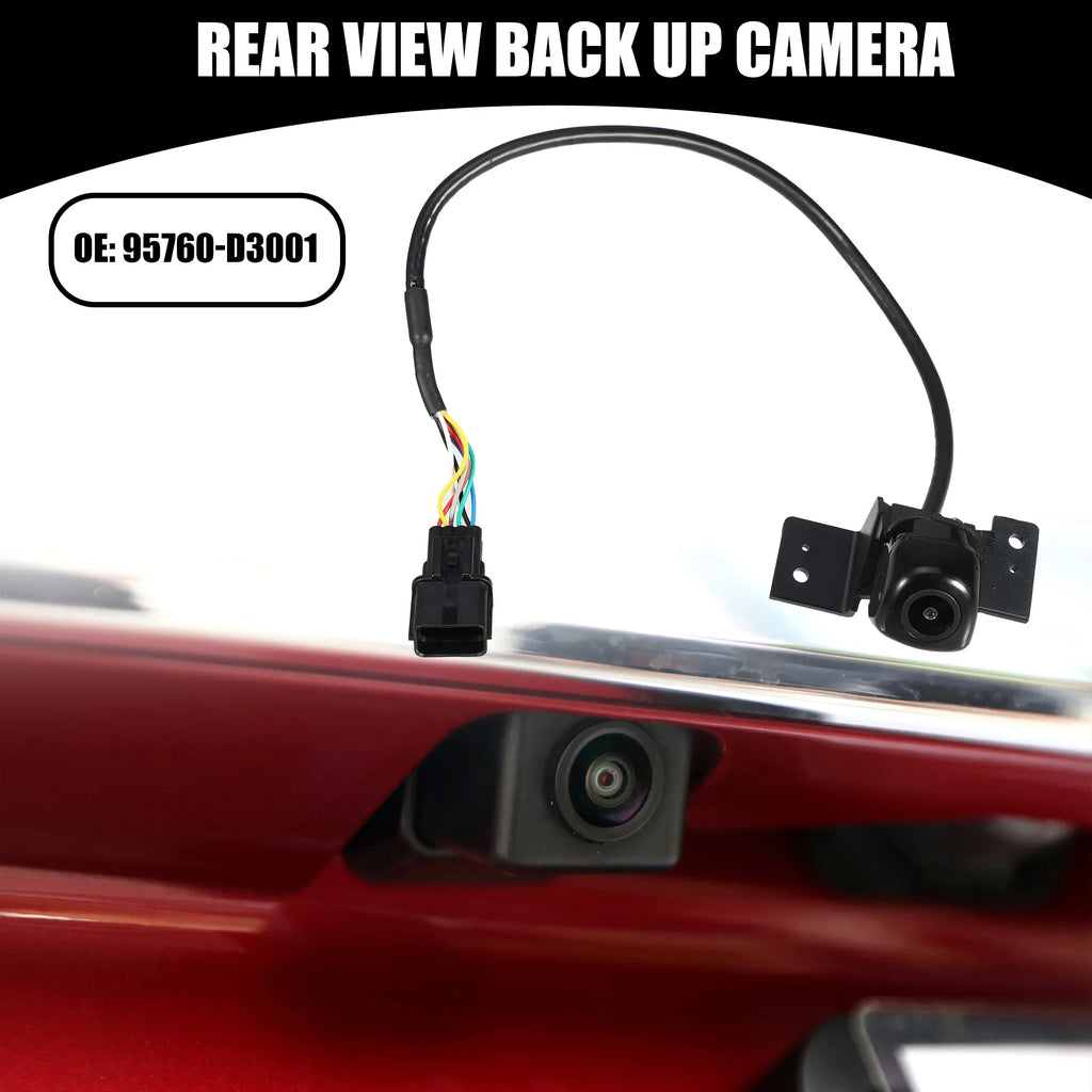 for Plastic Hyundai Car Rear Camera Black View Tucson No.95760-D3001 Up Back 2016-2018