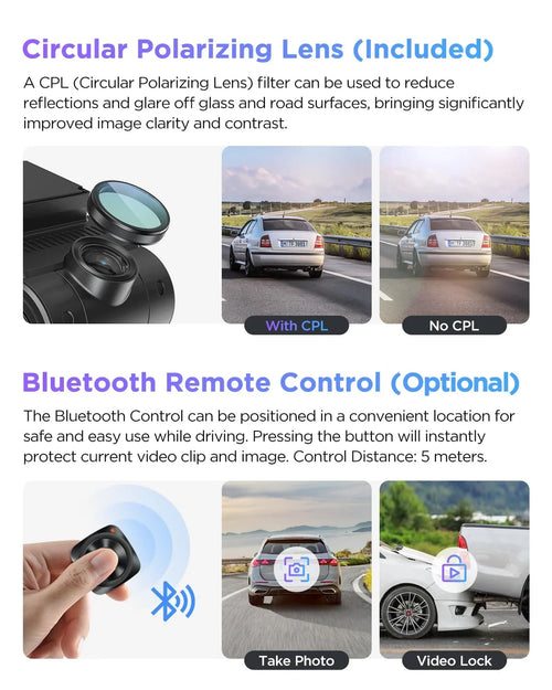 & 4K+2K Pro STARVIS IMX675 Front lb Dashcam Car 2 A229 GPS, 2 IMX678 with Dual Camera VIOFO Rear 2CH