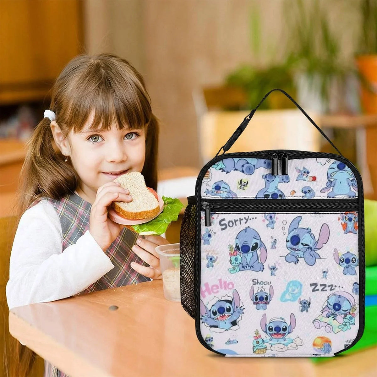 Portable Adult Tote Boys Cooler Kids Insulated For School Bag Bag Handbag Office Lunch Lilo Thermal Bento Stitch Girls