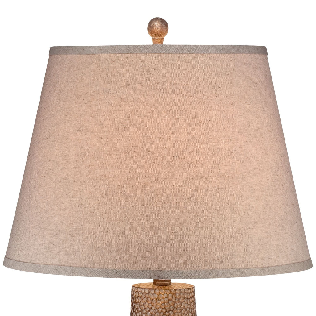 Rustic Textured Brown Home Bedroom Lighting Table Off Bentley Hammered Room Pot Lamp House Living Leaf Tall Empire Shade White 29" 360 for Farmhouse