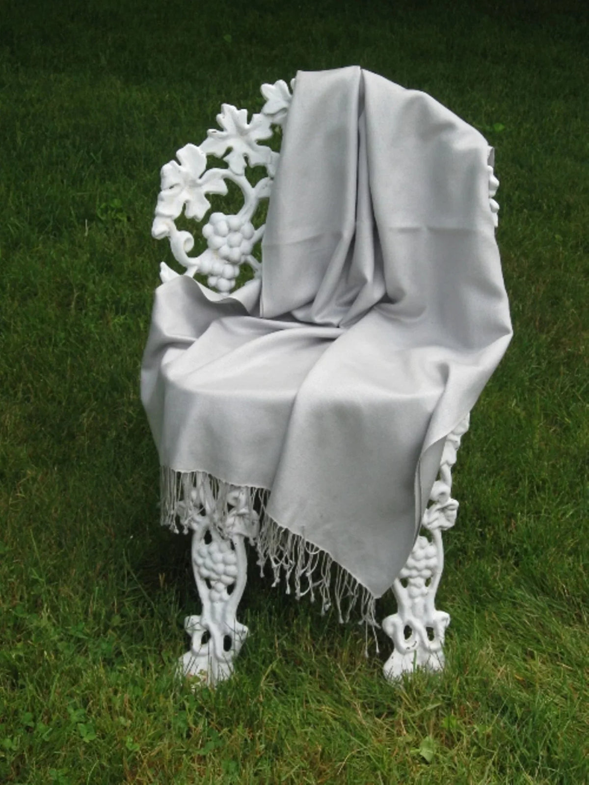 Scarf/Scarves/Shawl/Shawls/Stole/Wrap/Pashmina (Silver Shawl/Cashmere/Cashmere Scarf/Pashmina Scarf/Wool/Silk Grey)
