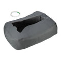 Pad Waterproof Cover Console Center Dark Gray Leather 2007-2014 Chevy for 1500 Faux Silverado 1500HD