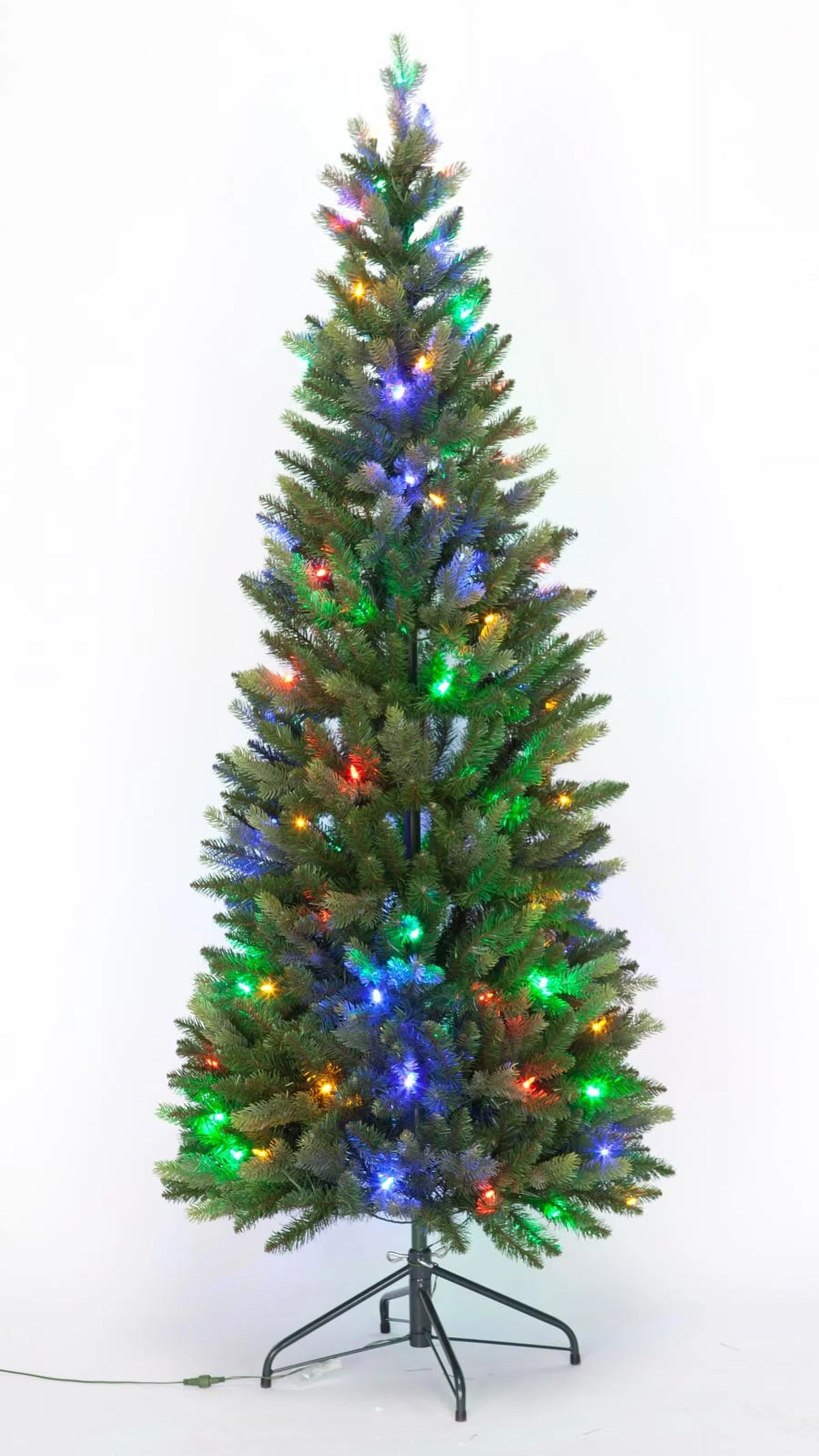 Changing Peak Pre-Lit Fraiser-Like White Christmas Tree, 6-Foot and Lights Holiday LED Multi Color Colored