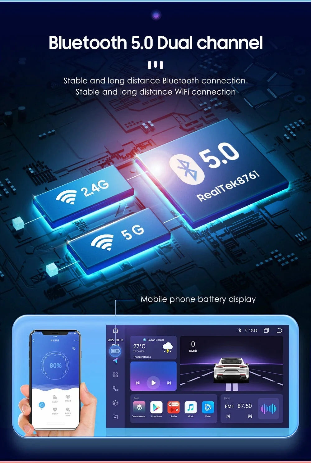 IPS climate FM 9inch Toyota 1280*720 Octa Android GPS NAVI Radio Car 4+32GB Carplay Fit Core 2005-2015 Stereo DSP AM Tacoma