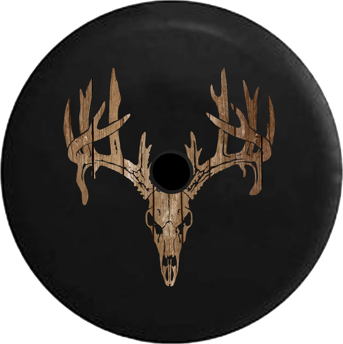 Dark Jeep Backup 33 Skull JL Cover RV Camera Inch 2019 Deer Tire 2018 Spare Antlers Hunting for Wrangler Skulls Ghost