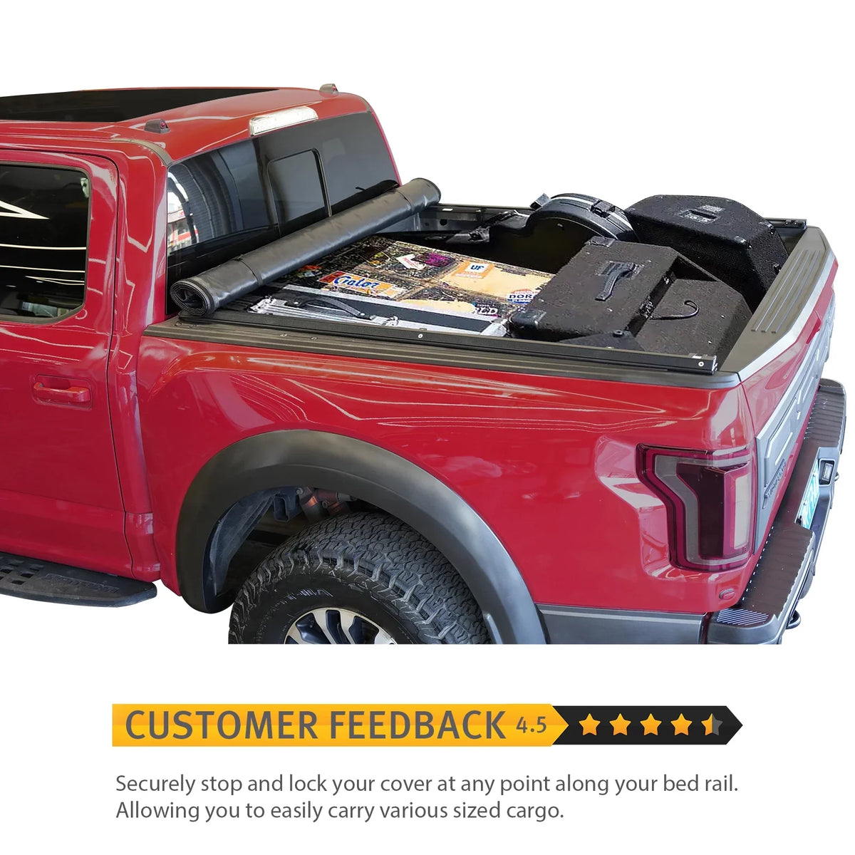 Truck 6.4 XTWEEX Ram Roll Ram Rambox Ram Classic Fits Up Dodge | 1500 Bed New 2019+ FT 2500 3500 1500 W/O 2003-2023 Tonneau 2002-2023 Body) for Bed | Cover Soft Body(Not