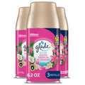 Spray Blossoms, Tropical 3 6.2 For Home Freshener Air Oz, Refill, And Count Automatic Bathroom, Glade