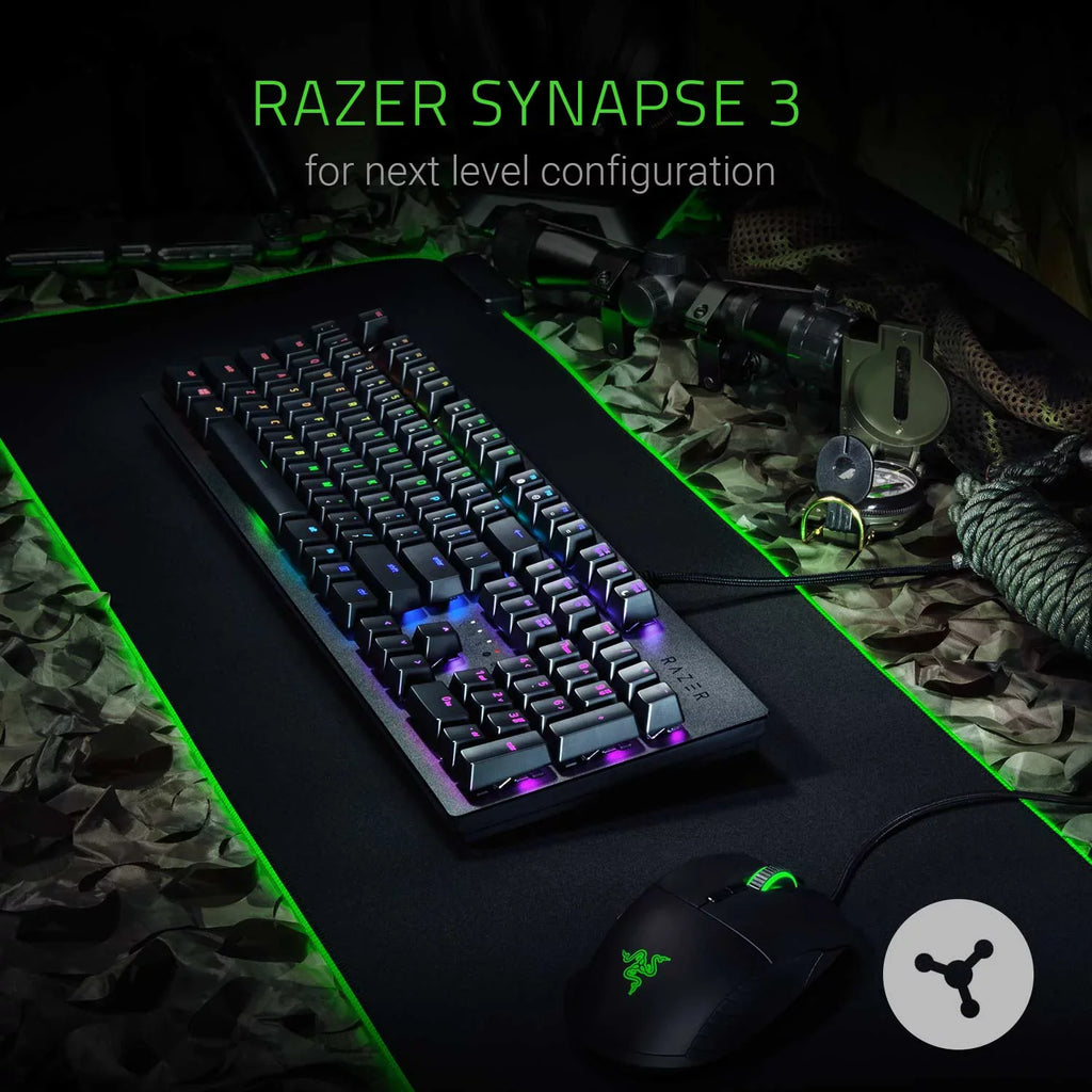 On-Board Switch Opto-Mechanical Memory Light Cloud Razer & Gaming to up - - - Durability Keyboard Storage Hybrid and of Huntsman 100 Million Keystrokes Clicky