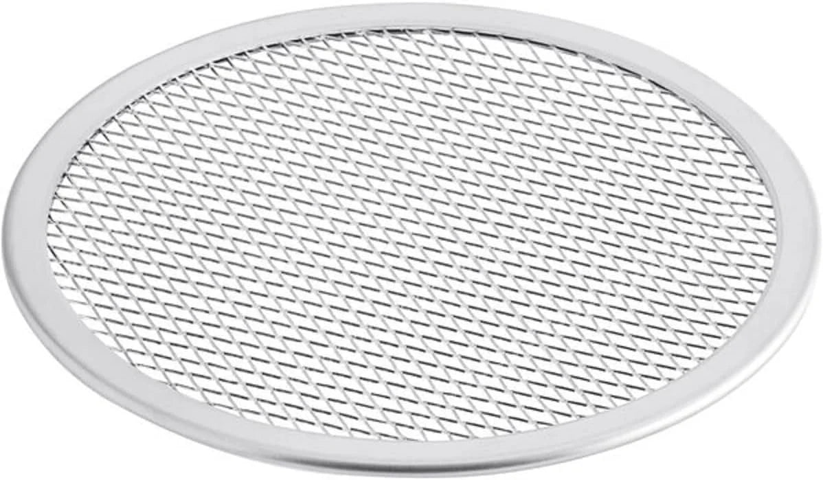 Tray Aluminum Kitchen Screen Pizza Home Baking Seamless Pizzeria Rim- & Pizza Tray Round Bakeware Restaurants Pizza of Baking 2 Round TrueCraftware- 18” Screen Pan Set for