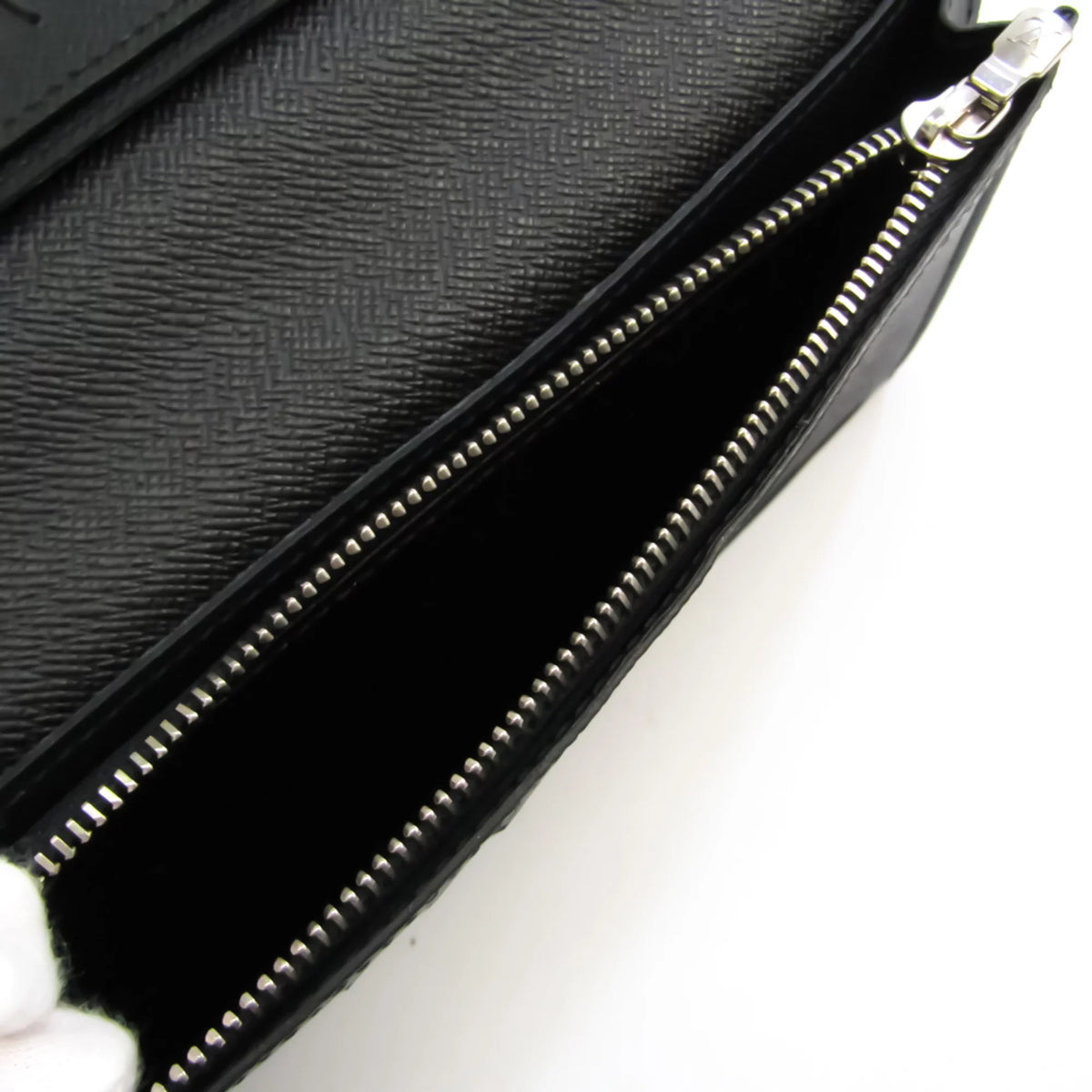 Portefeuille (Good) M60622 (bi-fold) Epi Brazza Men's Leather Pre-Owned Wallet Noir Epi Long