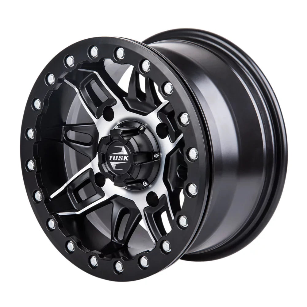 Pro 2021-2022 (2 Pack) HD10 CAN-AM Beadlock Wasatch 2.0 Limited 5.0 + For Machined/Black Defender Wheel 4/137 Tusk 15x7