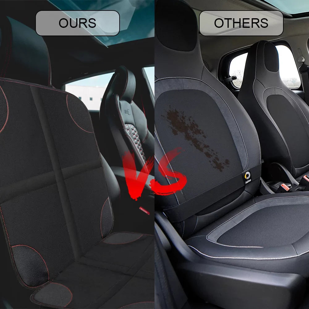 Padding Seat Non-Slip Protector Thickest Child Protect Baby Backing and Mesh 2Pack Car Pet for with Pockets and Seats