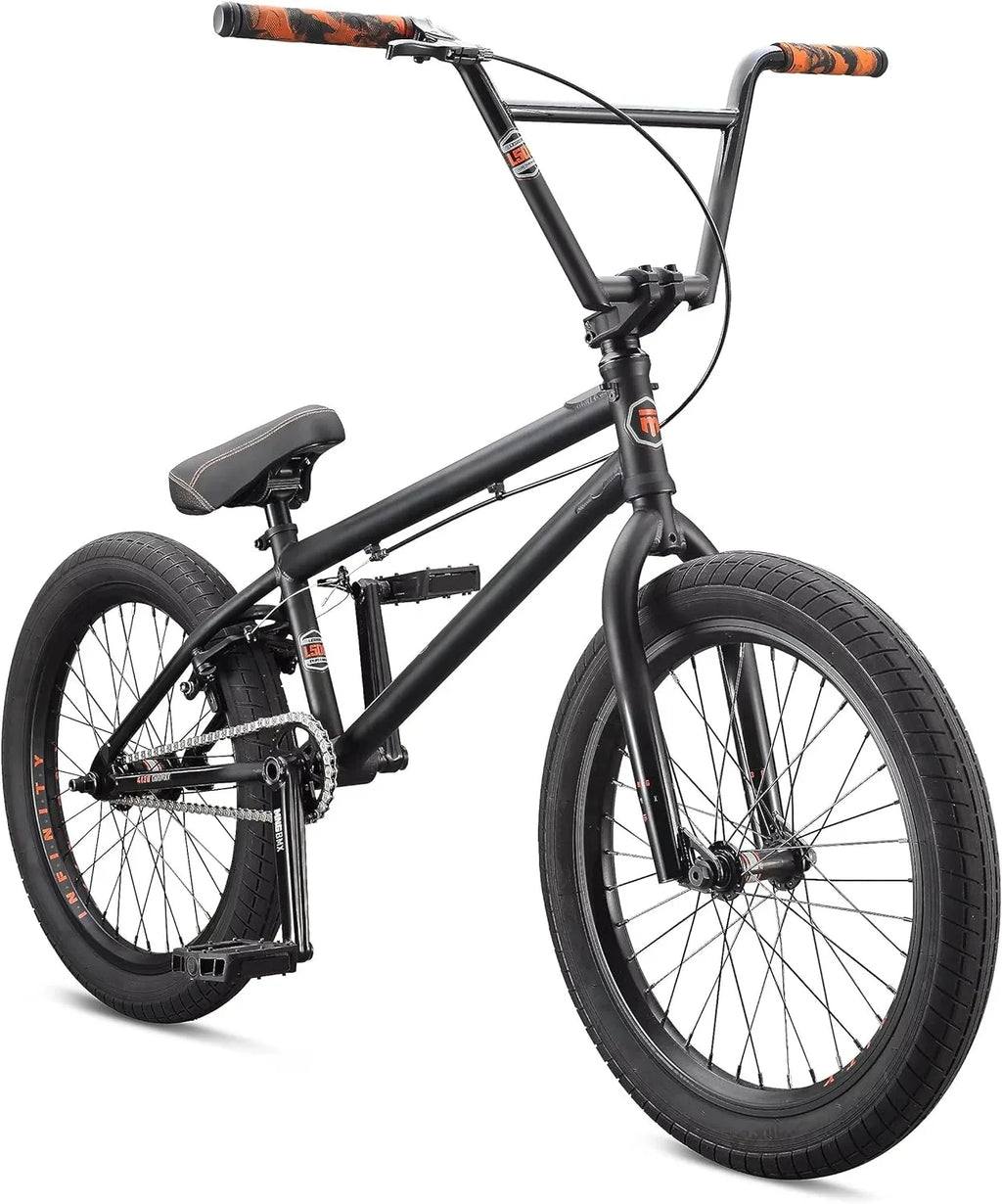 Legion Inch Box BMX Bike, BLACK/ORANGE - Frame, Freestyle Mongoose Steel 20 Wheels Open