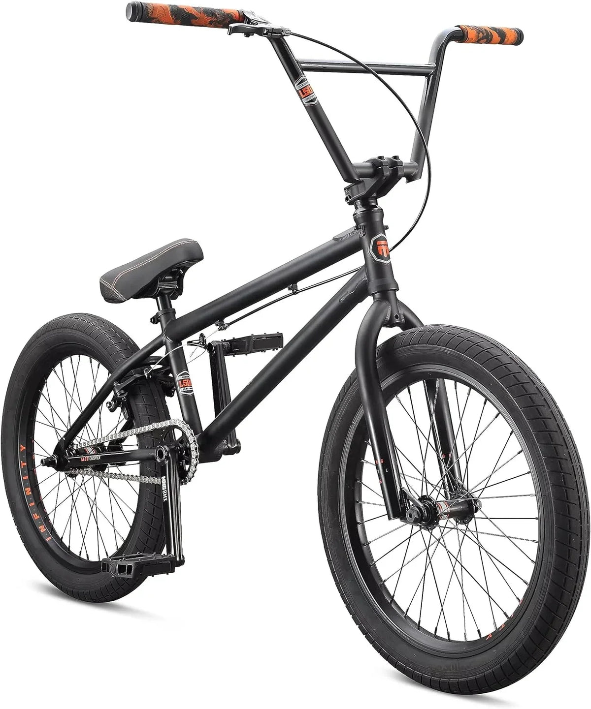 Legion Inch Box BMX Bike, BLACK/ORANGE - Frame, Freestyle Mongoose Steel 20 Wheels Open