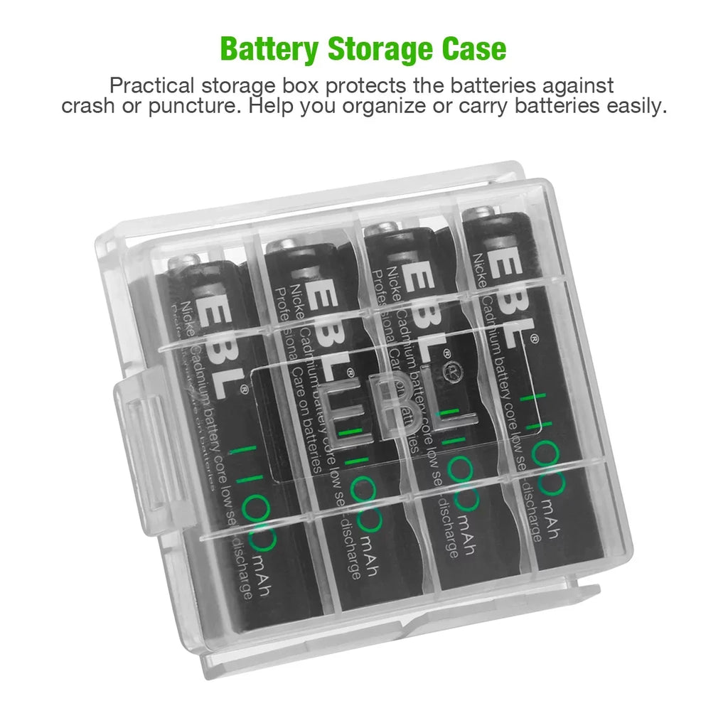 NiCd Rechargeable Lights 1.2V AA Batteries Ni-Cd EBL 1100mAh 160-PCS Solar