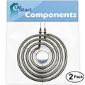 & Stove 2-Pack - Replacement 6 4 Surface 35HN-2CLX-ON Chef Magic 660532 Chef Turns Range, Heating inch Cooktop Magic Burner Element for for with Element Compatible