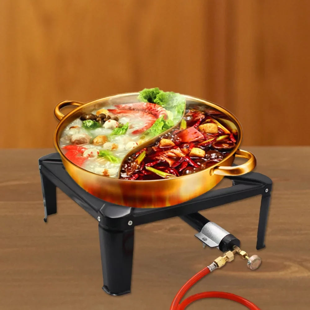 BBQ, and Camping Portable Efficient - Cast Single Stove Propane Cooker Gas for Nebublu Iron
