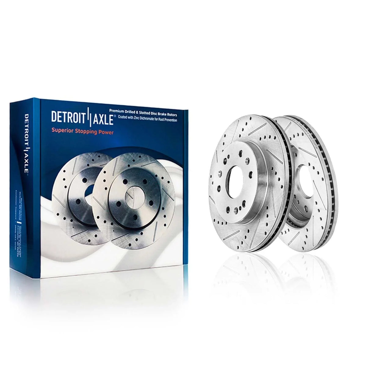 Yukon ESV Axle & Kit Sierra 2015-2020 GMC Brake Silverado Pads - Escalade Front Brakes Rear Slotted Brake Replacement XL Suburban for 1500, Chevy Drilled Tahoe 2014-2018 Rotors Detroit Ceramic