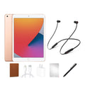 Protector, stylus INCLUDES: (8th Flex Beats iPad 8 charging Headphones, Case, accessories. Refurbished Gen, pen, 2020) Wi-Fi Bundle. Beats Screen iPad only, BUNDLE Gold, 32GB,