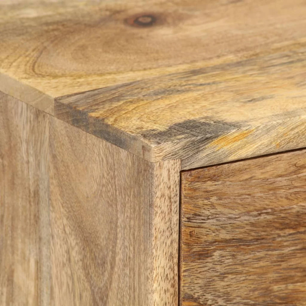 Bedside Dcenta 14.2"x11.8"x23.6" Wood Solid Cabinet Mango