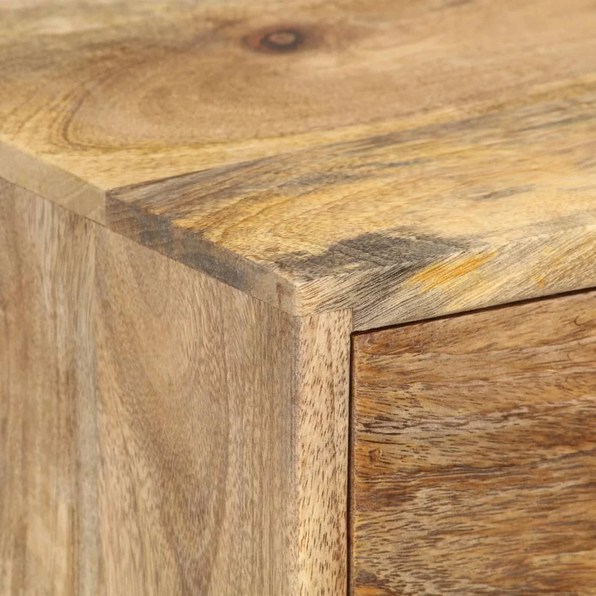 Bedside Dcenta 14.2"x11.8"x23.6" Wood Solid Cabinet Mango