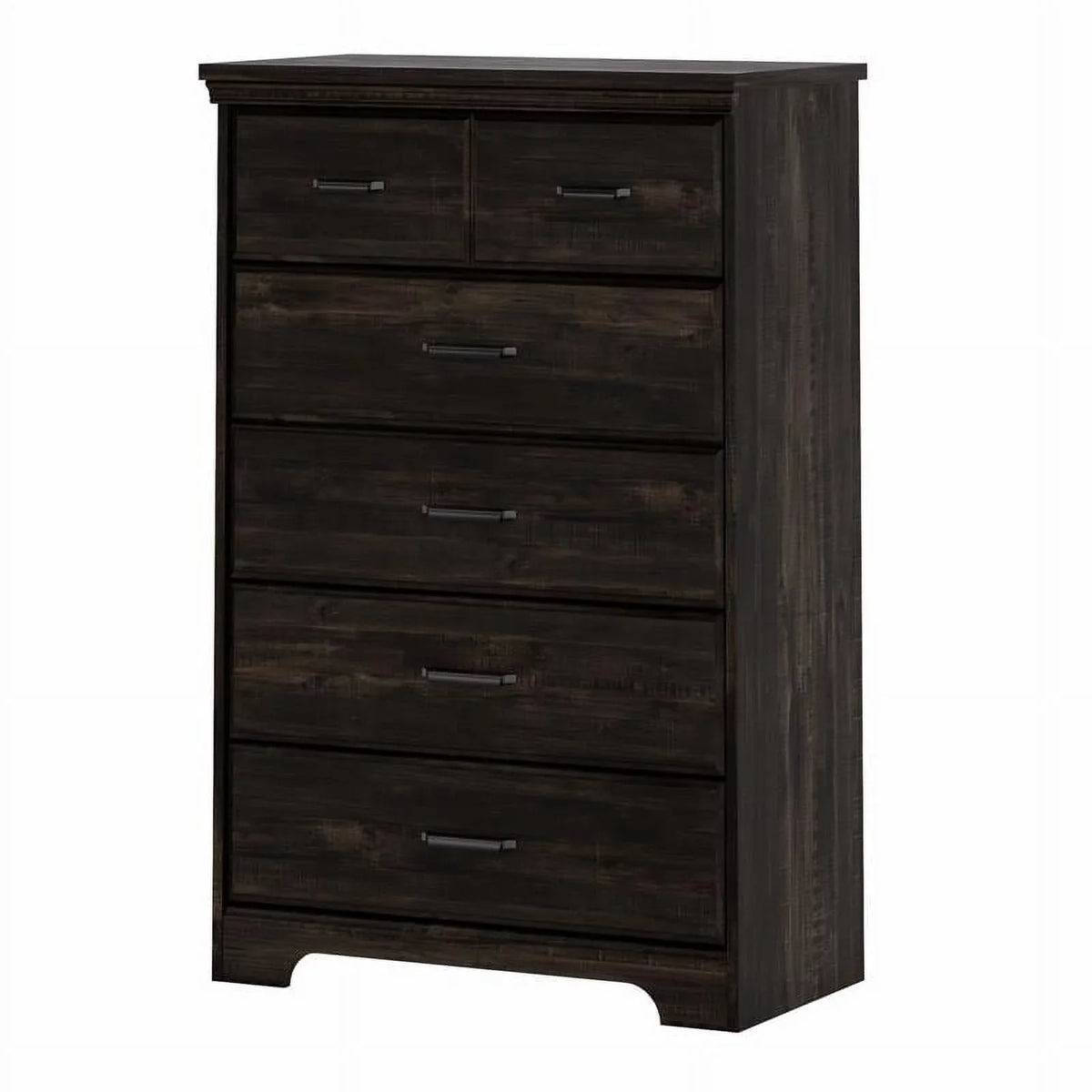 Black Shore Versa South Dresser 5-Drawers Traditional Rubbed