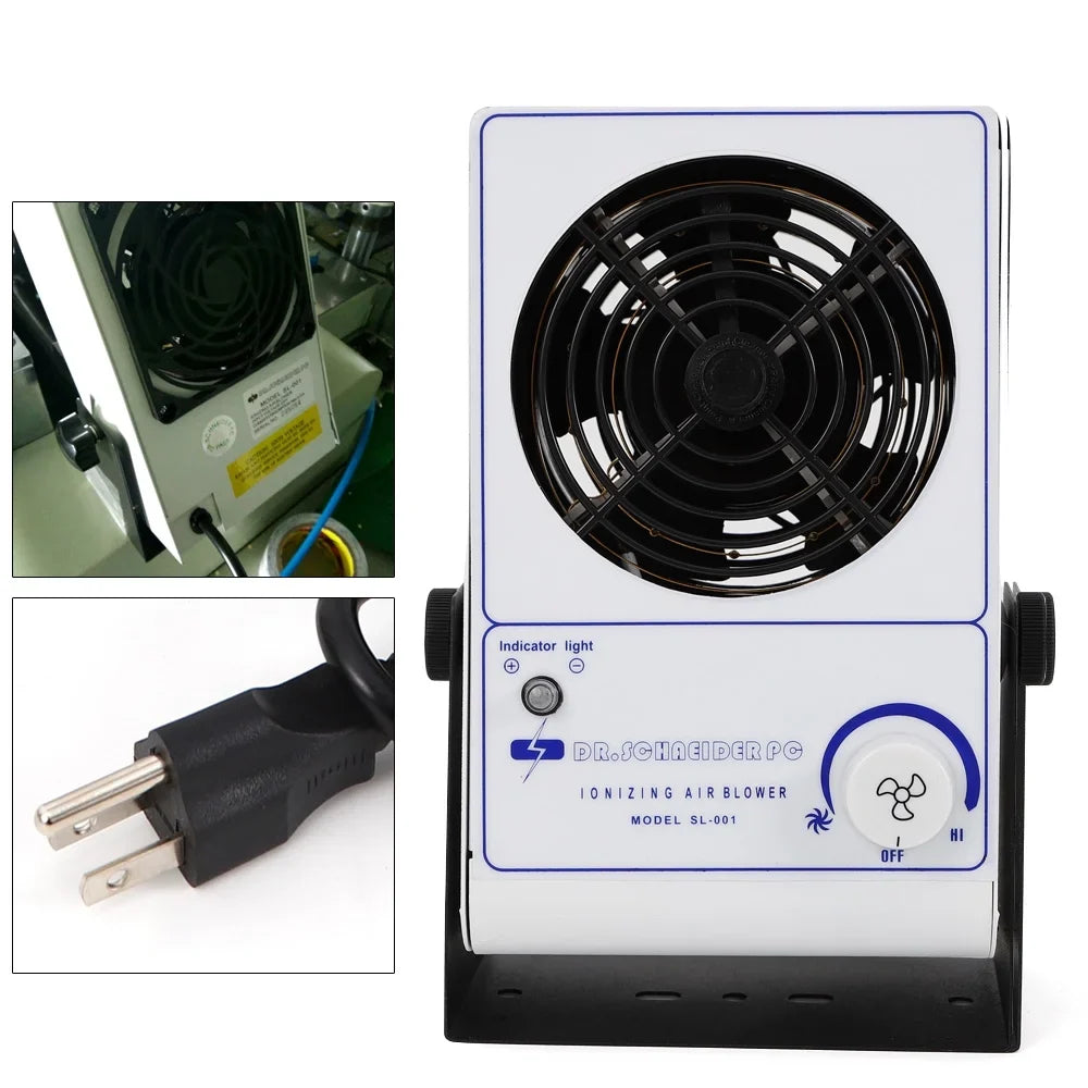 Anqidi Machine Blower Fan Ionizer Ionizing Discharge 110V 60Hz Eliminator ESD Static Air Anti-Static